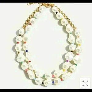 J Crew Rainbow Pop Pearl Necklace